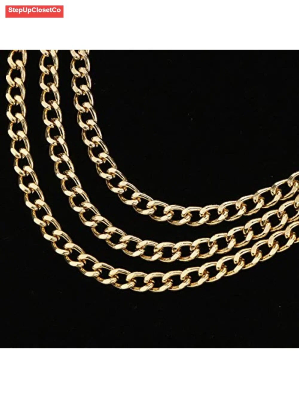 Multilayer Metal Waist Chain Belt for Women, Adjustable Coin Pendant Dress Belt